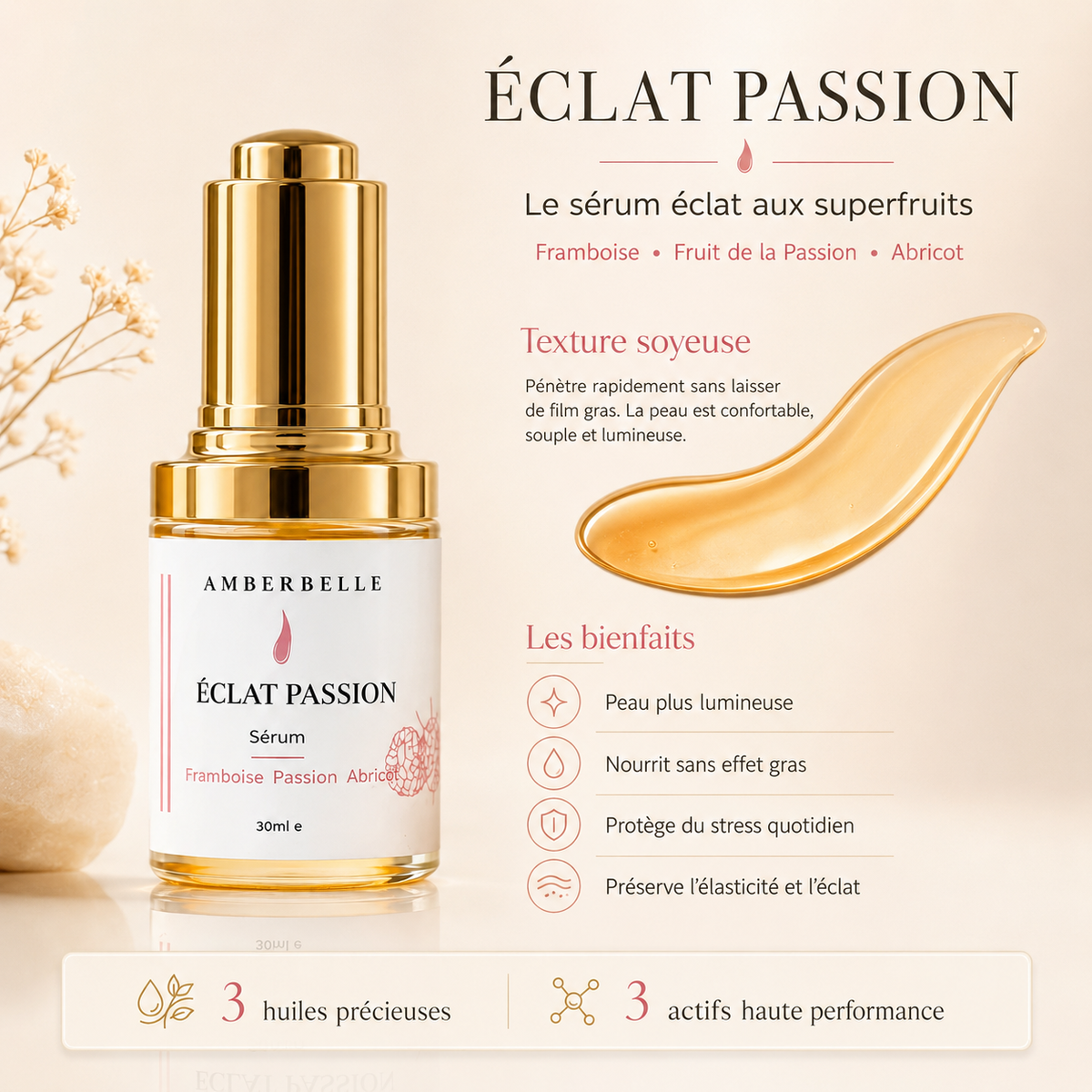 ÉCLAT PASSION. Sérum Visage.
