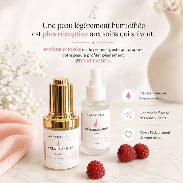FRAÎCHEUR ROSÉE. Hydrolat de Framboise.